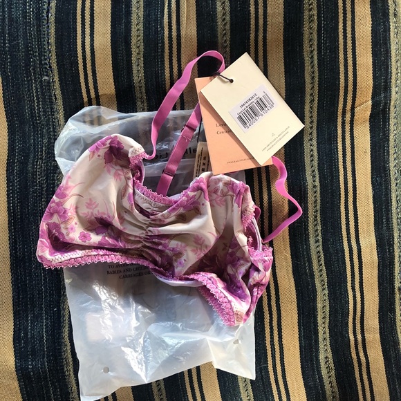 Spell Cocolei Bra Cream with Lilac Floral and lilac trim - Picture 9 of 9